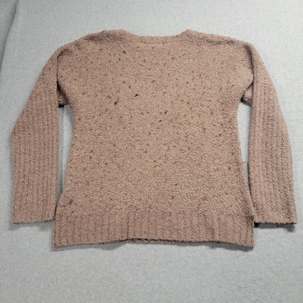 Sleeping on Snow Anthropologie Merino Wool Baby Alpaca Boucle Sweater Taupe M - Picture 7 of 8